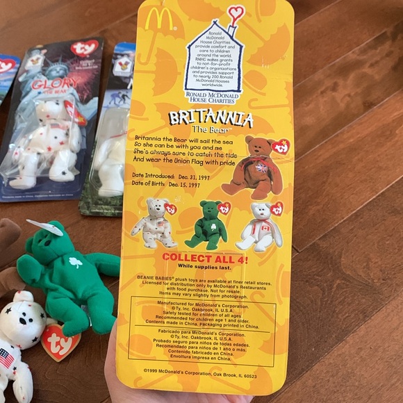 Lot of 90’s mini McDonald’s beanie bears; 4 are in original packaging. - Picture 10 of 10